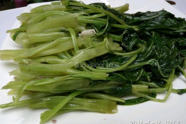 虾酱炒通菜的做法图解7