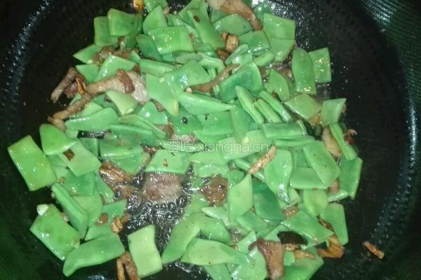 青扁豆小炒肉的做法图解6