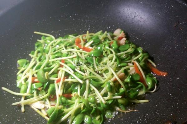 清炒豆苗的做法图解11