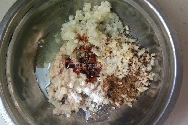 香菇塞肉的做法图解3