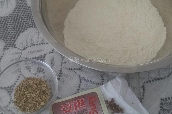 茴香烧饼的做法图解1