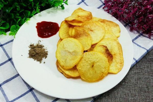 自制零食炸薯片的做法图解8