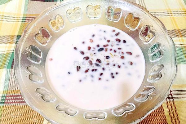 牛奶燕麦红豆粥的做法图解9