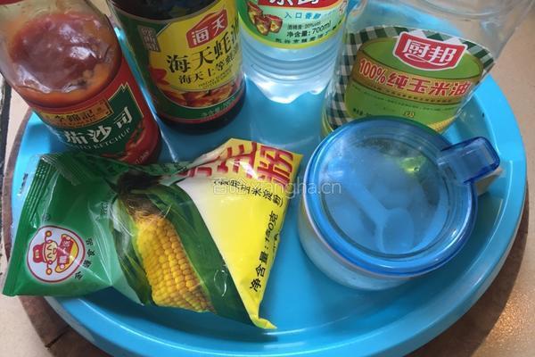 糖醋虾仁的做法图解2