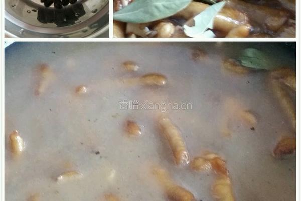 红烧鸡脚的做法图解4