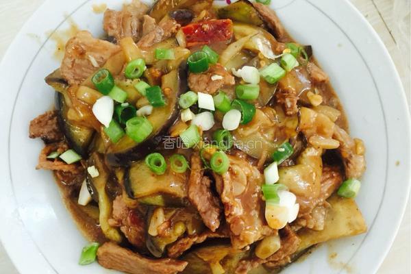茄子炒肉的做法图解7