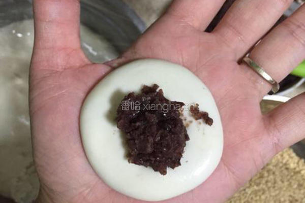 红豆沙煎堆，广东美食的做法图解6