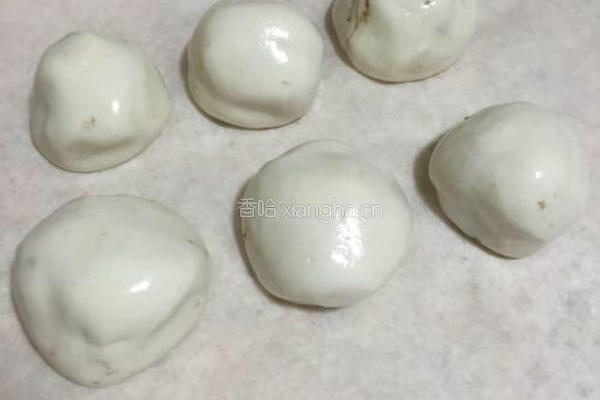 红豆沙煎堆,广东美食的做法图解7