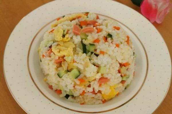 什锦炒饭的做法图解8