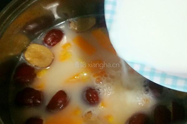 木瓜红枣炖鲜奶的做法图解5
