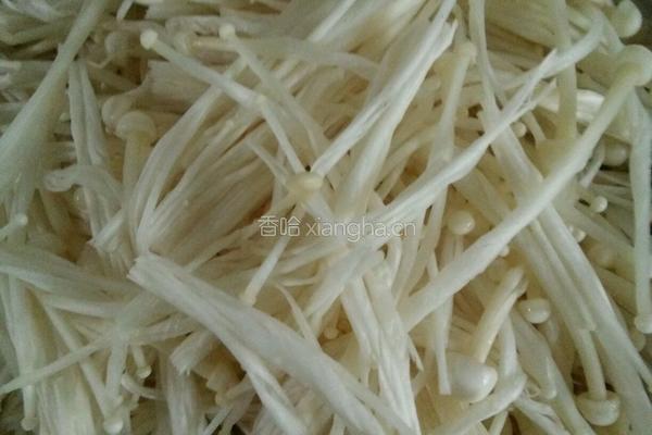 素炒金针菇的做法图解2