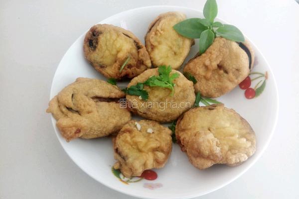 茄子饼的做法图解13