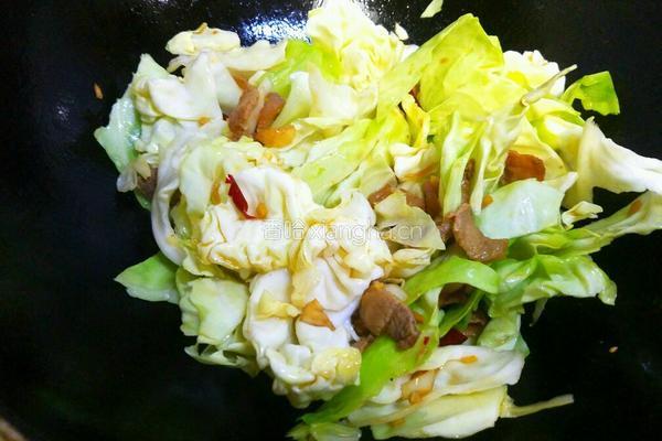卷心菜炒肉的做法图解10