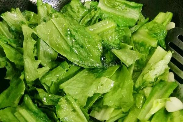 豉汁油麦菜的做法图解4