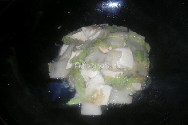 白菜炖豆腐的做法图解6