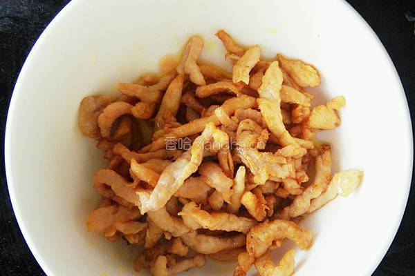 长豆角炒肉丝的做法图解4