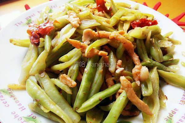 长豆角炒肉丝的做法图解7