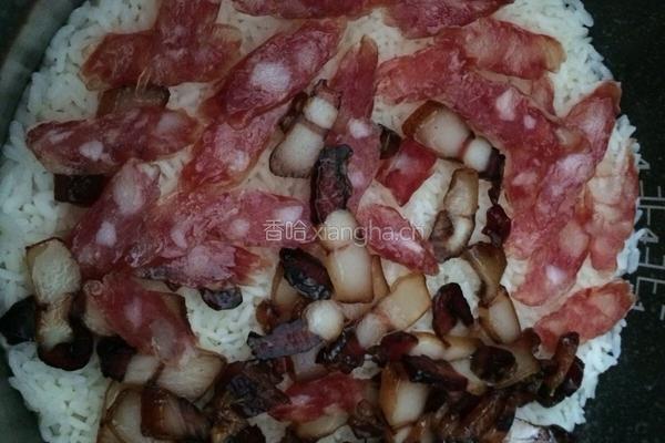 电饭煲腊味煲仔饭的做法图解9