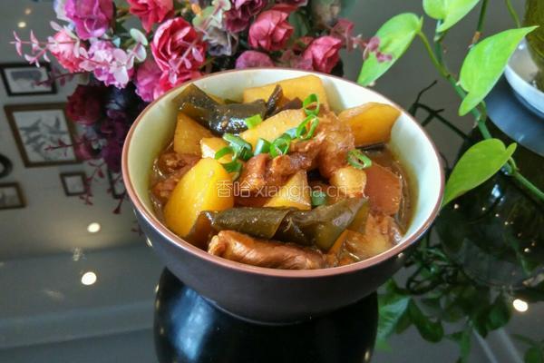 土豆海带烧肉的做法图解10