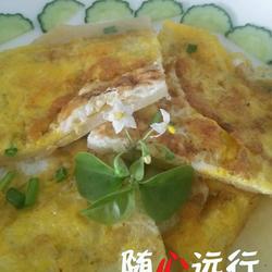 煎蛋葱油饼的做法[图]