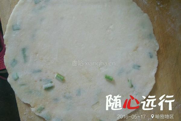 煎蛋葱油饼的做法图解5