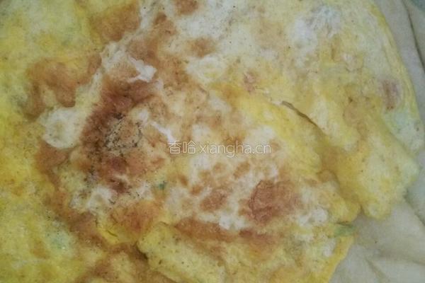煎蛋葱油饼的做法图解8