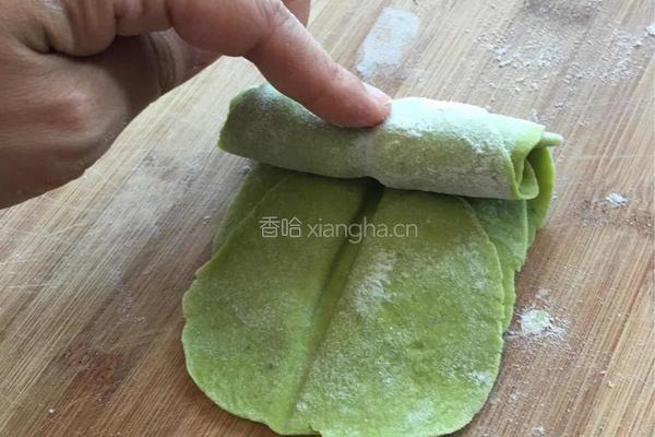 绿玫瑰花卷的做法图解13