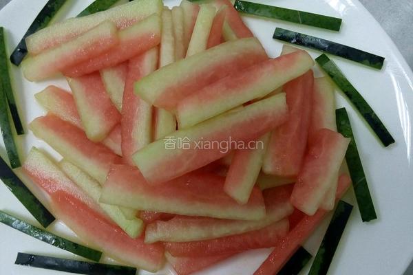酸甜西瓜皮的做法图解4
