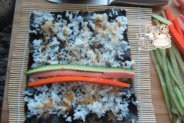 快手版紫菜包饭的做法图解6