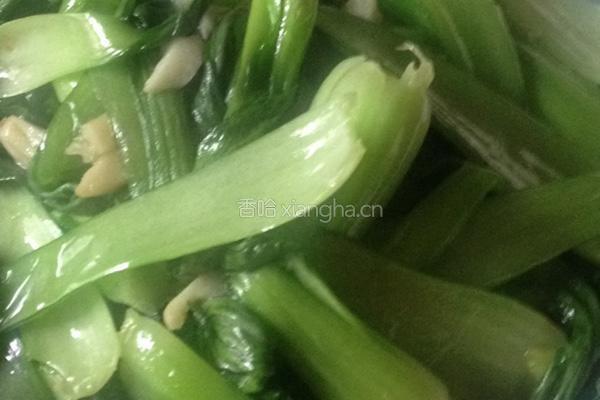 生炒油菜的做法图解4