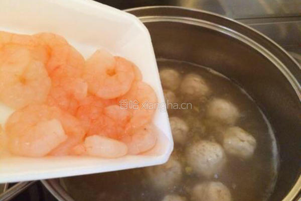 鲜虾鸡肉丸子汤的做法图解11