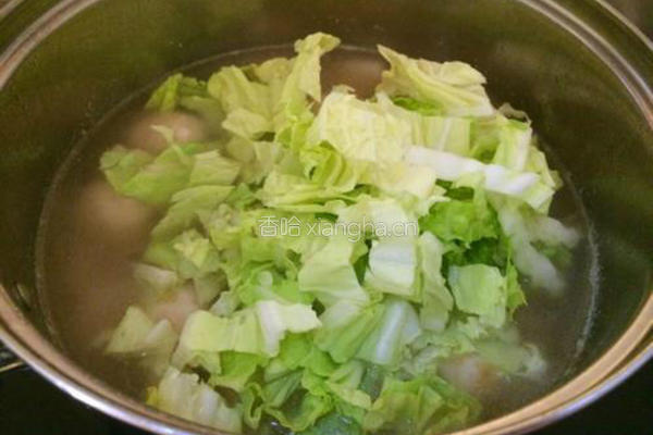 鲜虾鸡肉丸子汤的做法图解12