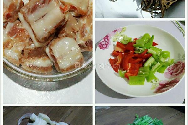 豆角炖排骨的做法图解1