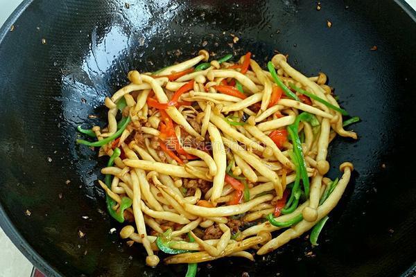干煸茶树菇的做法图解7