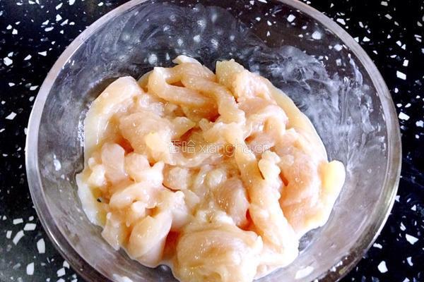 蚝油蒜苗炒鸡丝的做法图解6