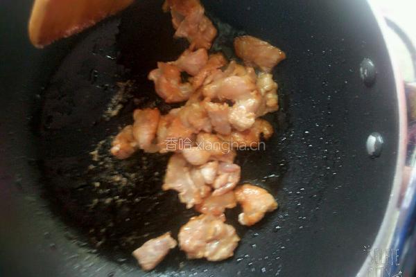 豆角炒肉片的做法图解3