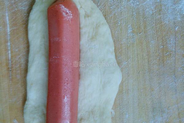 葱香香肠面包的做法图解4