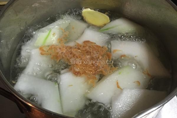 肉末虾米冬瓜蛋花汤的做法图解3