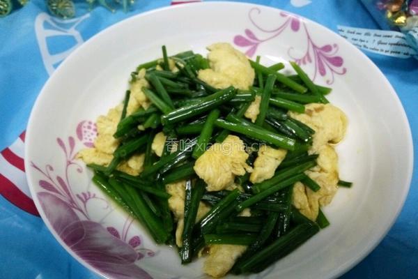韭菜花炒蛋的做法图解7
