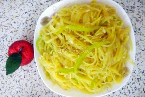 蒜蓉尖椒土豆丝的做法图解4