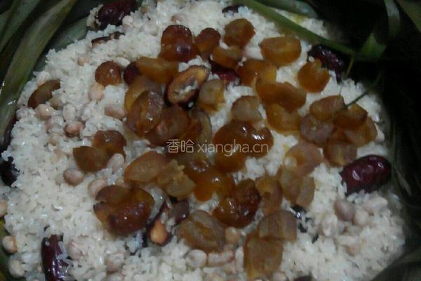 芦叶蒸甜饭的做法图解6