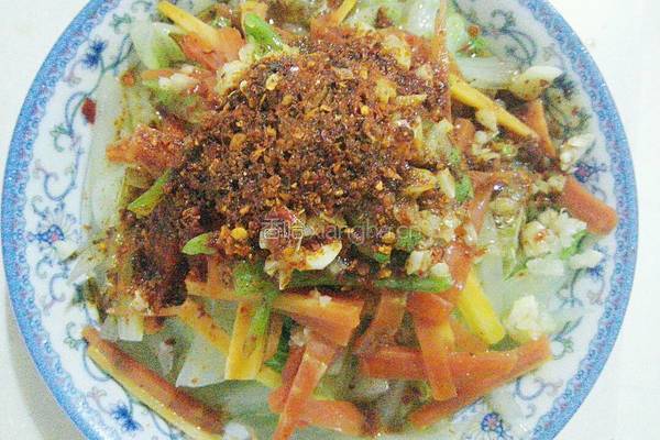 炝拌水煮白菜的做法图解7