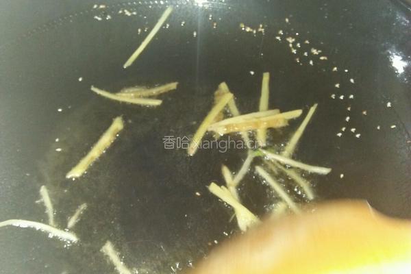 韭菜炒猪肝的做法图解3