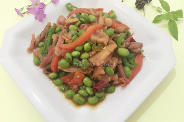 辣鸡腿炒青豆的做法图解6