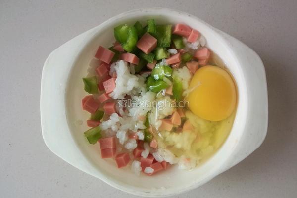 青椒焗饭（简易版）的做法图解4