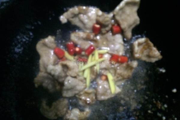 血豆腐肉片炒青蒜的做法图解8