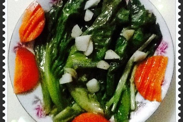 白灼圆生菜的做法图解5