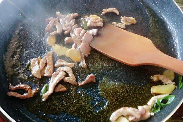 茄子炒肉丝的做法图解7