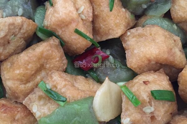 丝瓜烧豆腐泡的做法图解6