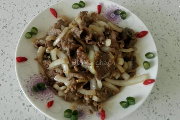 爆炒羊肉圆葱的做法图解5